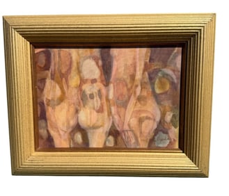 Abstract painting by Anne Bell Greenberg 1971