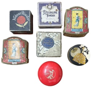 French Vintage Setting Powder with Boxes