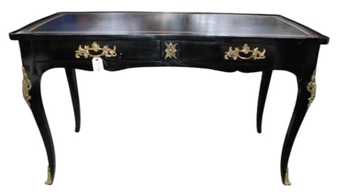 Jacques Bogart Louis XV Ebonized Desk
