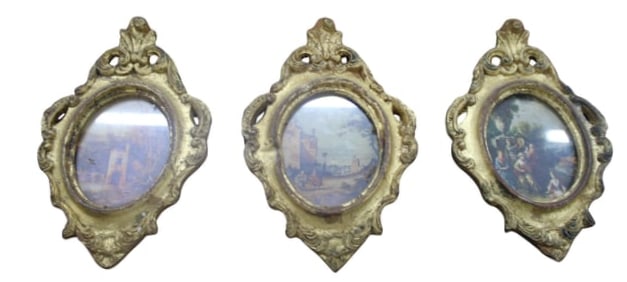 Set of (3) Italian Florentine Frames - Made in italy.
