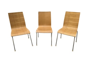 (SET OF 3)Three Millefoglie chairs, designed by Cisotti + Laube