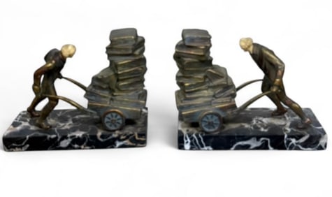 "Bookseller" Bookends (PAIR)