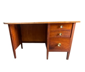 Mid Century Vintage Live Edge Desk