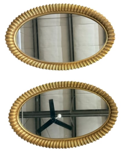 Mid century Hollywood regency Style Mirror (Pair) (1 of 1)