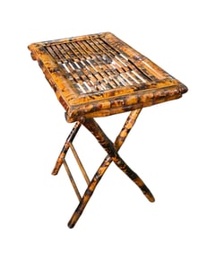 Vintage MCM Bamboo Tray Table (196-'s-1970's)