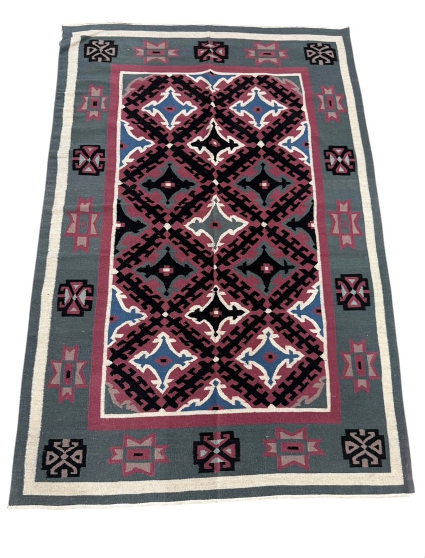 Contemporary Flat Weave Hand Made Carpets (1 of 4)
