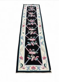 Contemporary flat weave hand made carpet