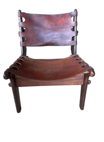 Leather Mid-Century Modern Leather Chair