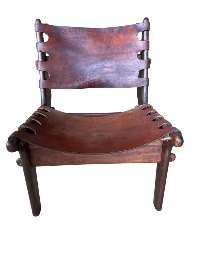 Leather Mid-Century Modern Leather Chair (1 of 4)