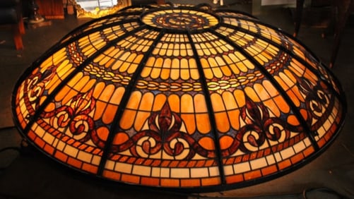 Large Dome Shaped Ceiling Stained Glass
