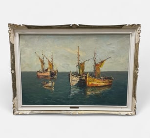 T.L Neraretti (Italy,20C) Oil Painting