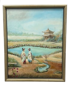 Oil Painting Signed Maida