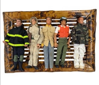 Vintage G.I. Joe Action Figures  (Lot of 5)