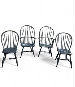 Sack Back Windsor Chairs (Lot of 4)