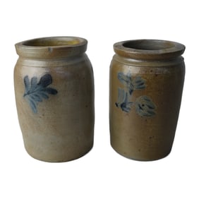 Antique Pennsylvania Stoneware Vessel Pottery