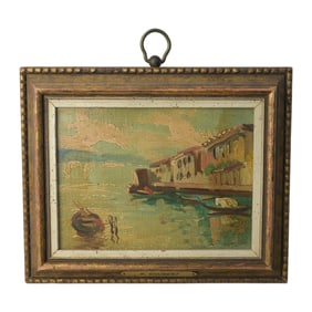 Raymon Goubert Vintage Painting Venice