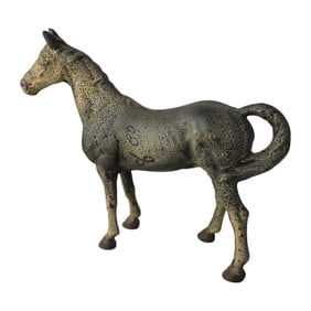 Hubley Vintage Horse Door Stop Cast Iron
