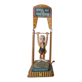 Vintage Mattel Tin Wind Up the Toy Musical Man