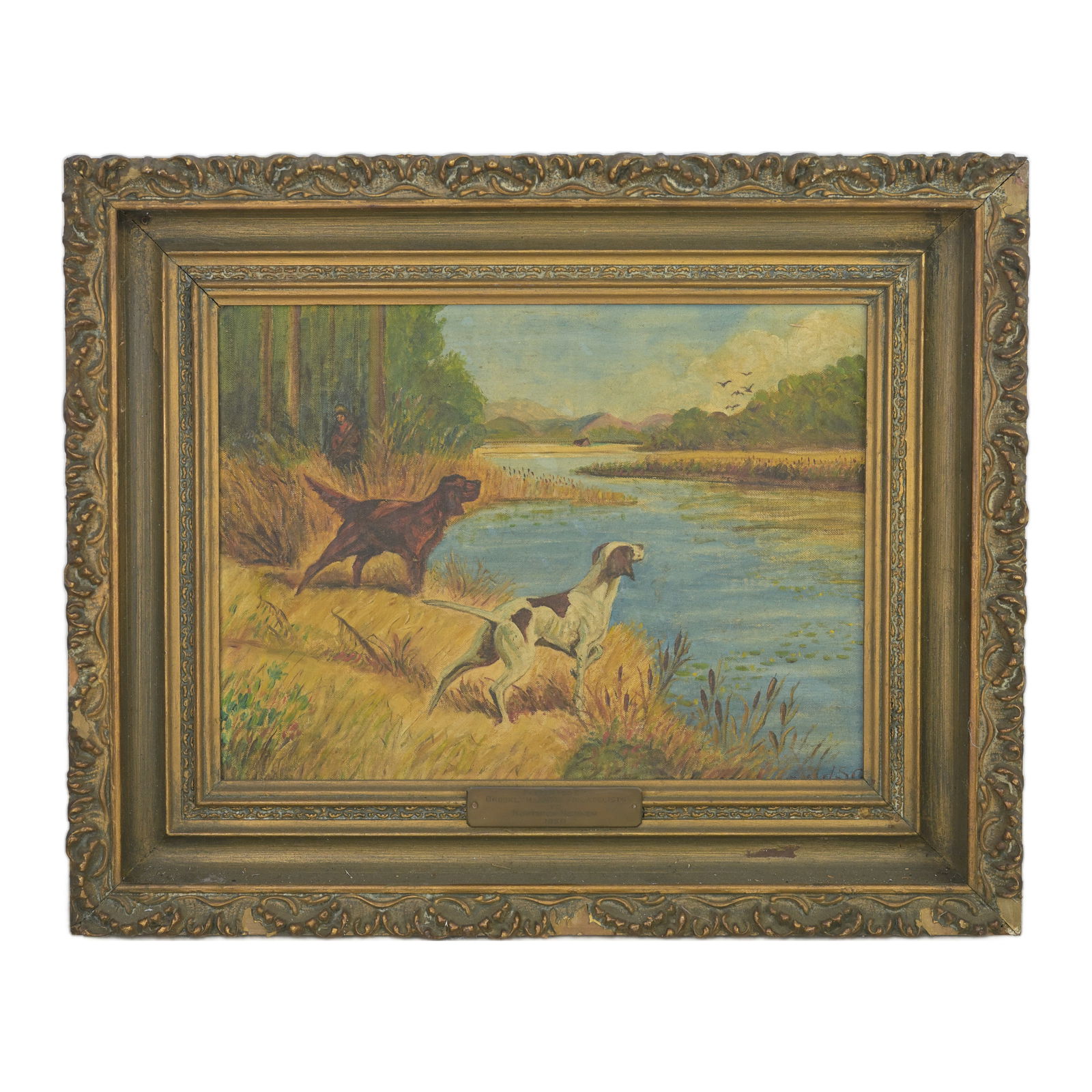 Jacob Simon Glaser Hounds Duck Hunting Painting (1 of 9)