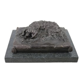 Bronze Cocker Spaniel Signed