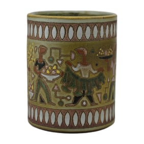Ceramic Tribal Signed Vase