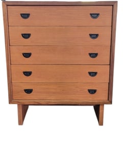 MCM Tall Dresser Black Handles