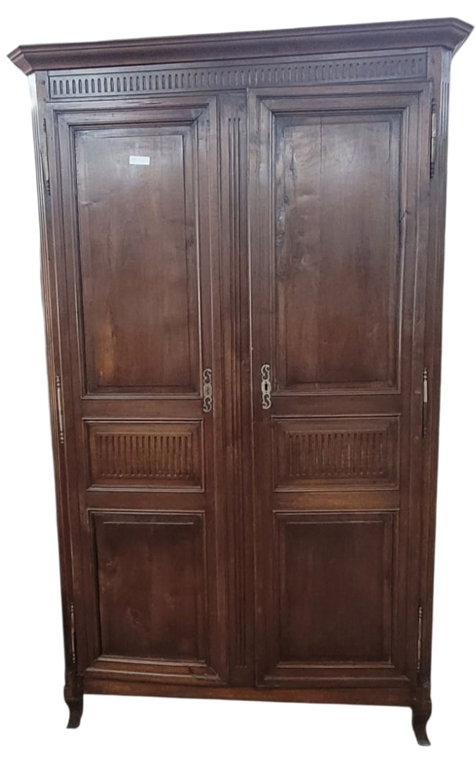 Antique Tall 19th Century Armoire (1 of 5)
