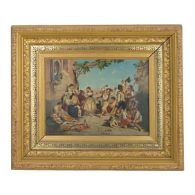 Antique Framed Art European Setting