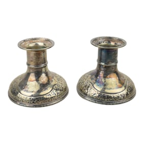 Martele Hand Wrought Candle Sticks