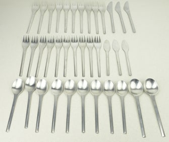 Georg Jenson Denmark Stainless Steel Flatware (37 Piece Set)