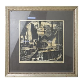 Lithograph Black and White Signed Artist