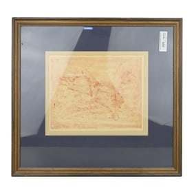 Tom Miller Lithograph Figure Study Lithograph