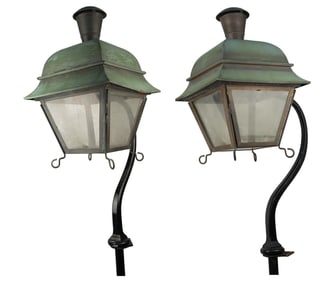 Carriage House Lanterns Green Patina