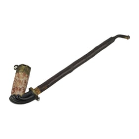 Antique Zachar K. Selmeczen Wood and Metal Smoking Pipe