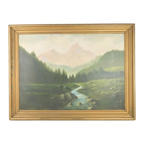 Large Scale Grand Teaton National Park Landscape Painting