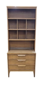 Johnson Carper Mid Century 3 Drawer Chest with Hutch