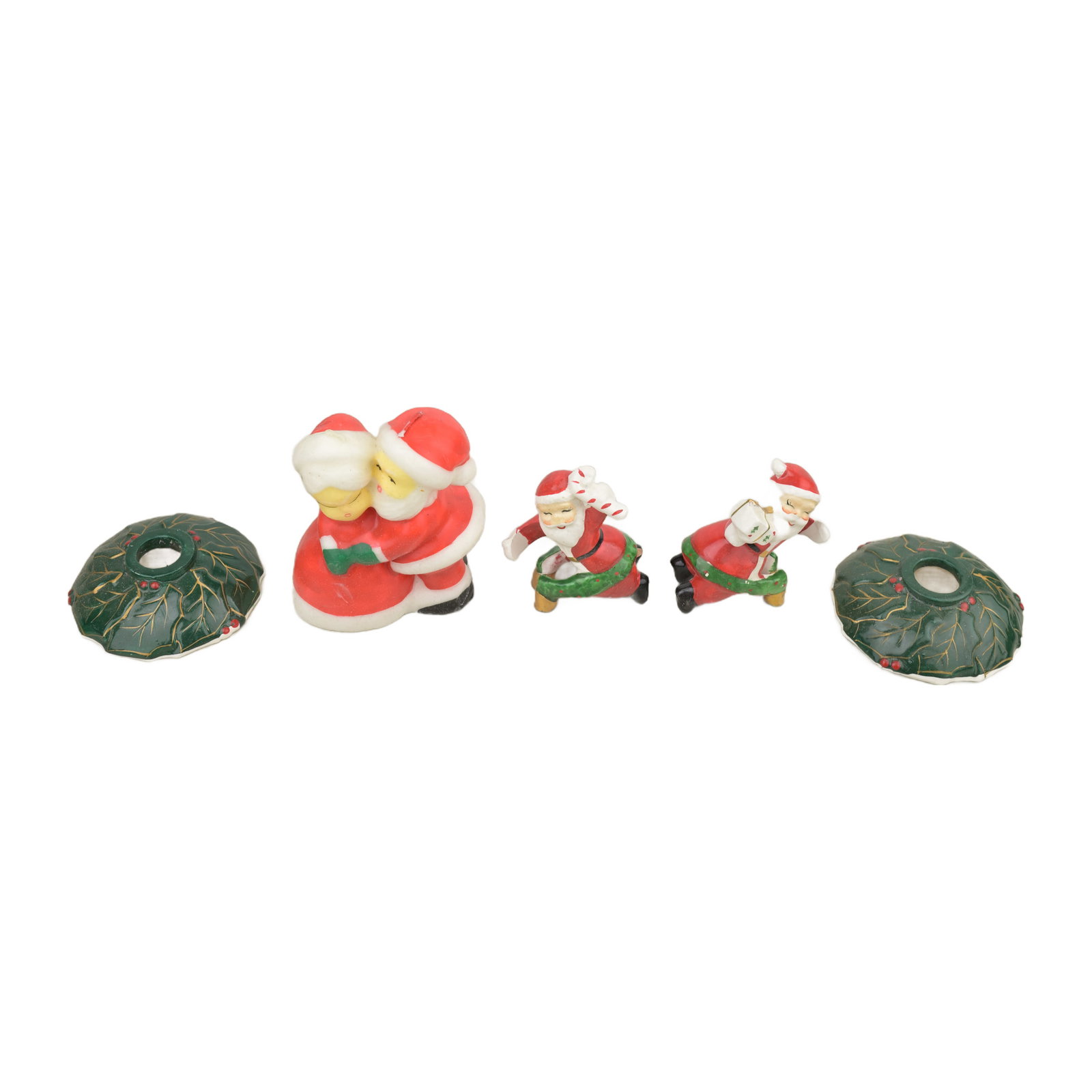 Vintage Christmas 1960's Santa And Mrs.s Clause Ornaments: Vintage Christmas 1960's Santa And Mrs.s Clause Ornaments