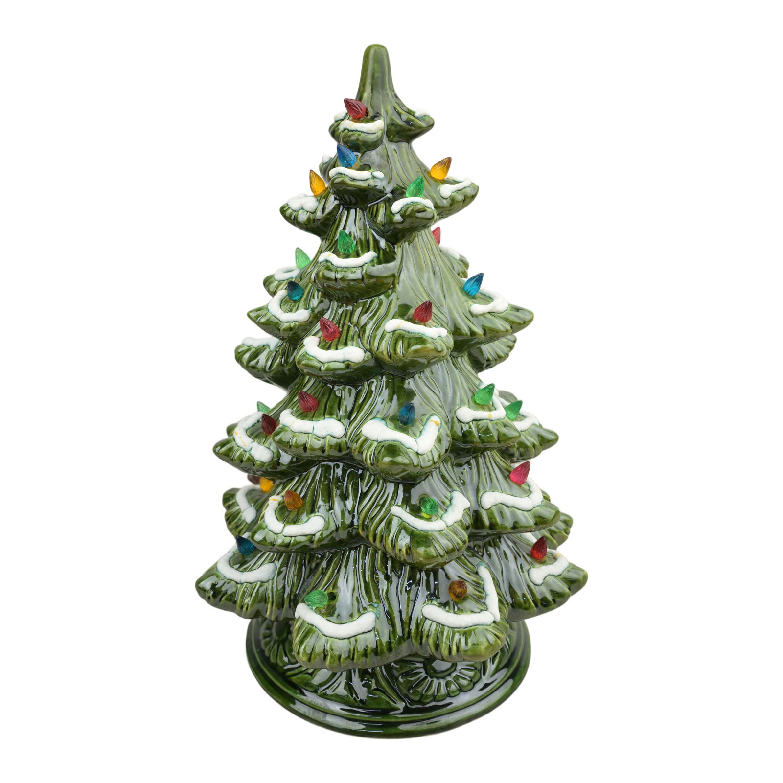 MCM Vintage Christmas Ceramic Christmas Tree: MCM Vintage Christmas Ceramic Christmas Tree Height 16" Width 9"