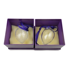 Crystal Christmas Ornaments (Lot of 2) William Yelloward