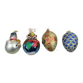 MCM Radko Christmas Ornaments (Lot Of 4)