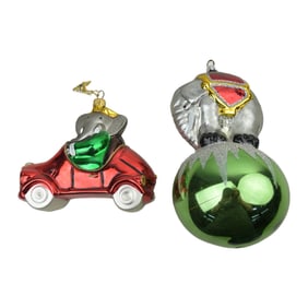Radko MCM Christmas Ornaments (Lot Of 2) Mercury Glass