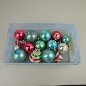 Shiny Brite Mid-Century Modern Christmas Ornaments