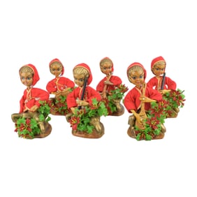 Mid Century Modern Musical Christmas Pixie Elves