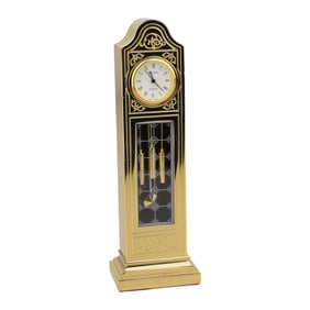 Bulova Quartz Miniture Clock "Canterbury" Hong Kong 5"
