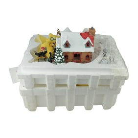"North Pole Village Hall" A Disney Winter Wonderland created by Danbury Mint