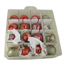 Box Lot of Christmas Balls