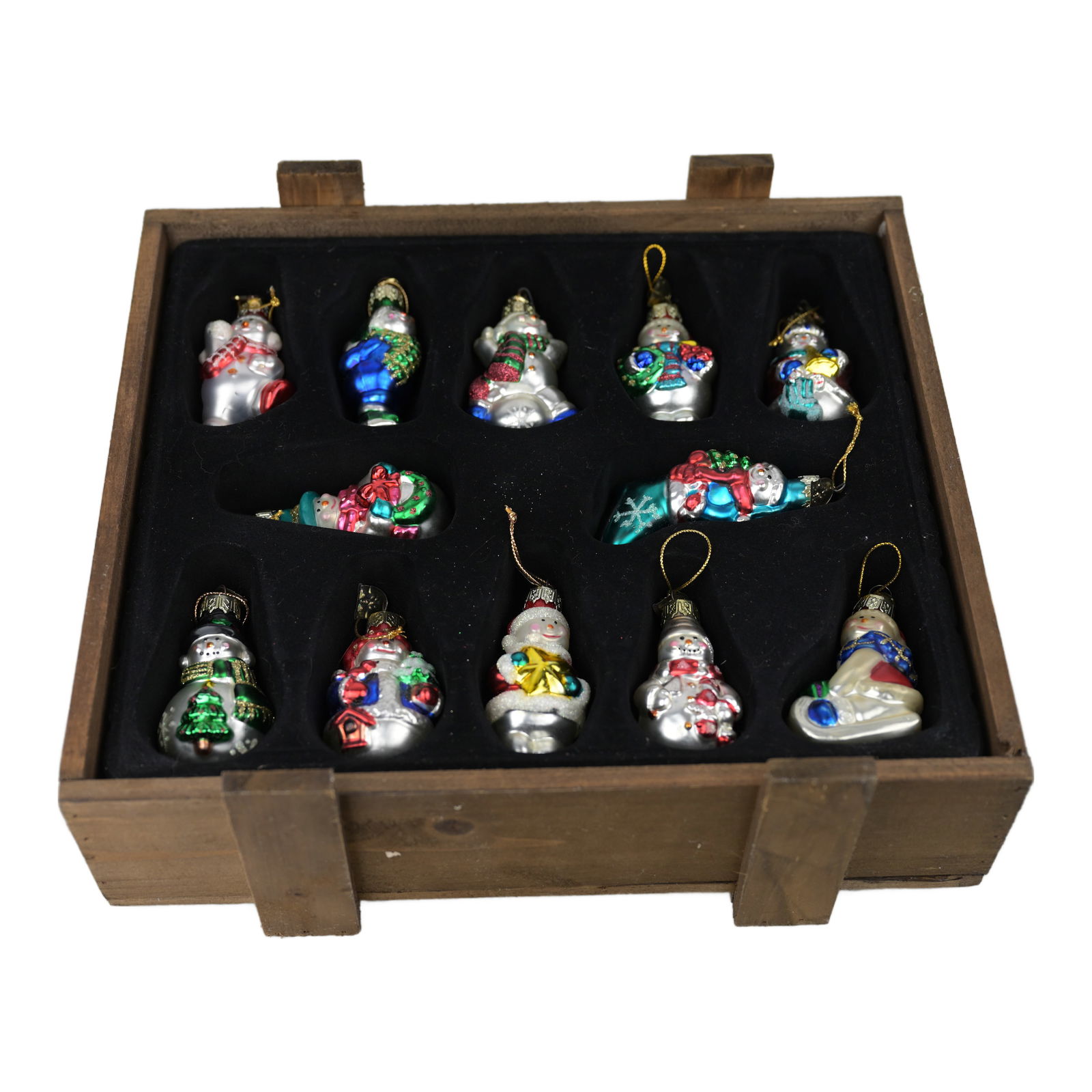 Set of 12 Thomas Pacconi Classics Christmas Ornaments in Crate 2002 Collection (1 of 7)