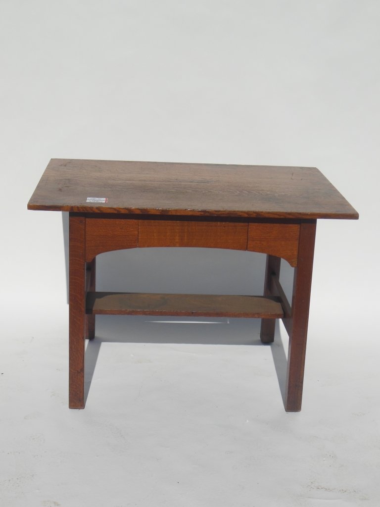 LJ&G Stickley Desk: 29" H x 42" W x 28" D