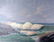 Oil on Canvas of Ocean by C. Eugene Holdoman