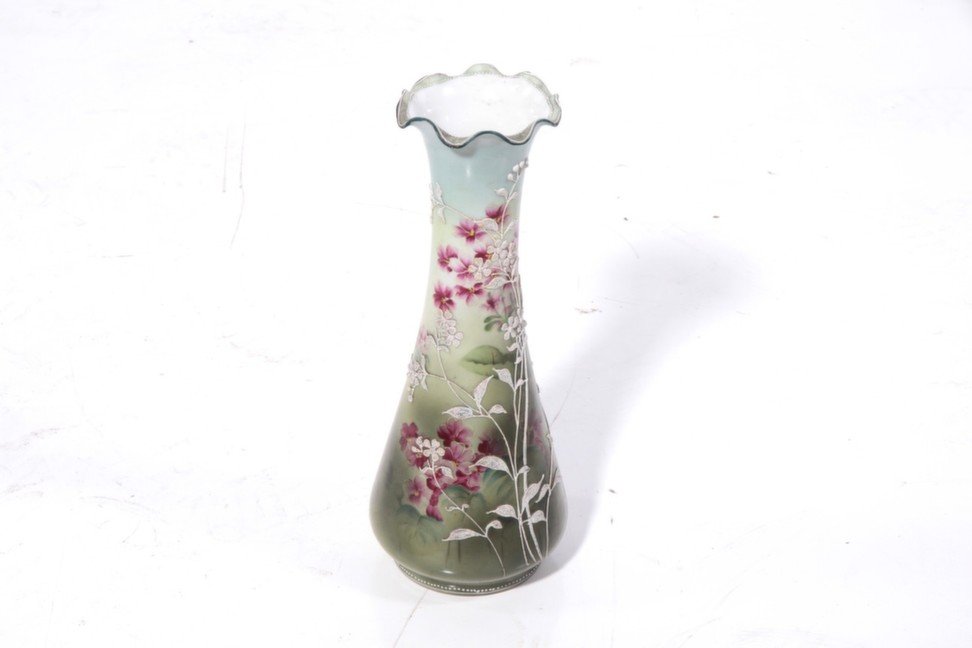 Nippon Vase: 15.5" high x 8" wide